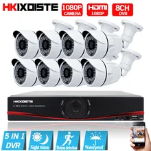 HD 8CH CCTV System 1080P HDMI DVR AHD 1080P CCTV Security Camera 8PCS 2.0MP IR Outdoor Waterproof camera Video Surveillance kit