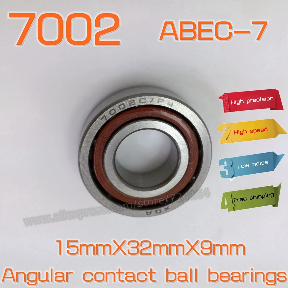 P4 ABEC-7 Phenolic Resin Cage DB Arrangement Back to Back DALUO 7001C P4 DB Precision Angular Contact Ball Bearings 15°Contact Angle P4 ABEC-7 Phenolic Resin Cage DB Arrangement Back to Back DALUO 7001C P4 DB Precision Angular Contact Ball Bearings 15°Contact Angle