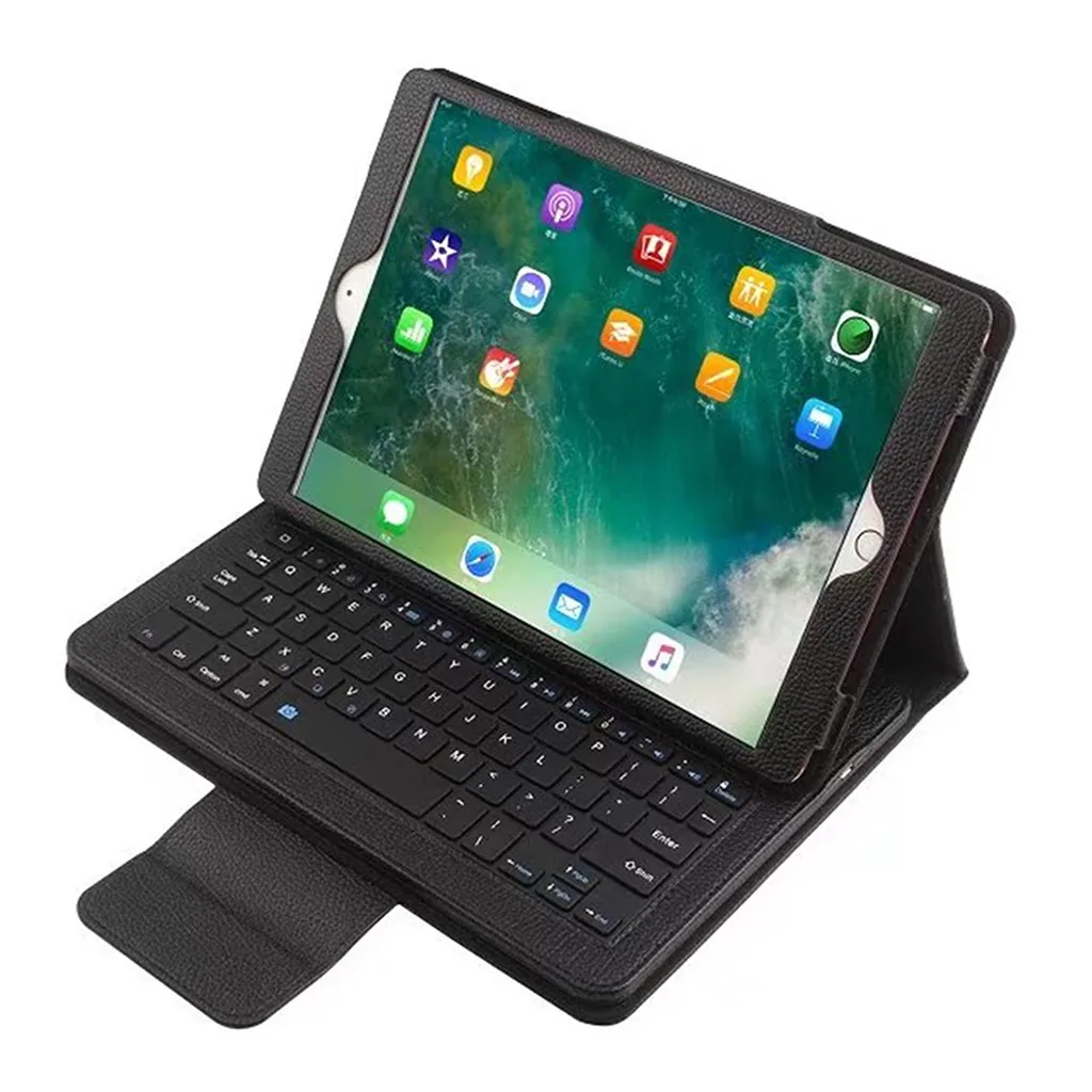 

VOBERRY Keyboard Wireless Bluetooth Keyboard Removable For Ipad Pro 10.5 Inch Slim Shell Stand Case Folding Ipad Case Cover #2