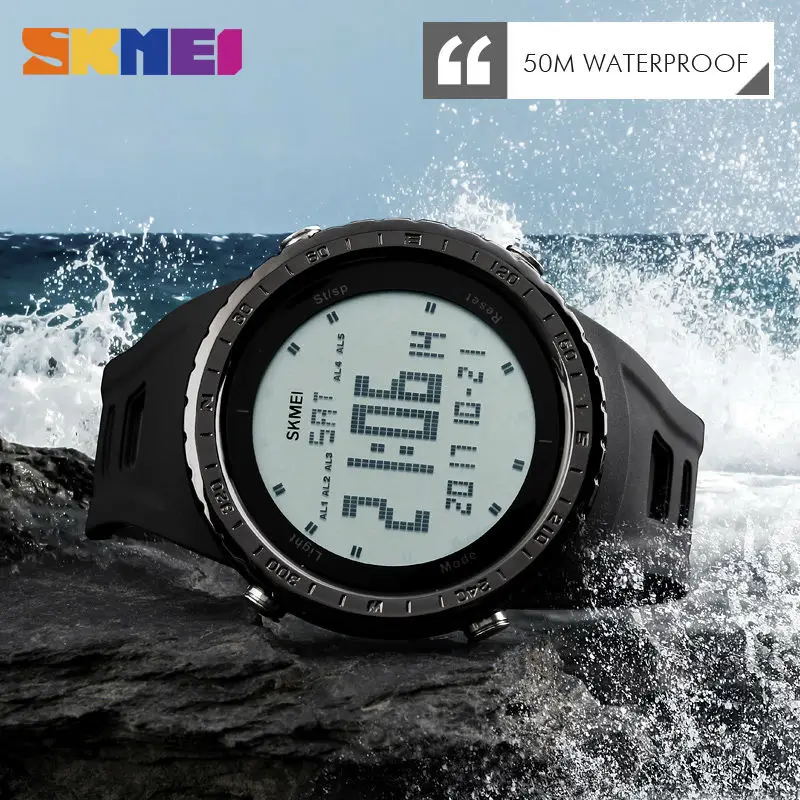 Watch Man Countdown Chrono Double Time EL Light Digital Wristwatch Water Resistant Horloge Orologio Uomo Fashion Sport Watch2018 Watch Man Countdown Chrono Double Time EL Light Digital Wristwatch Water Resistant Horloge Orologio Uomo Fashion Sport Watch2018