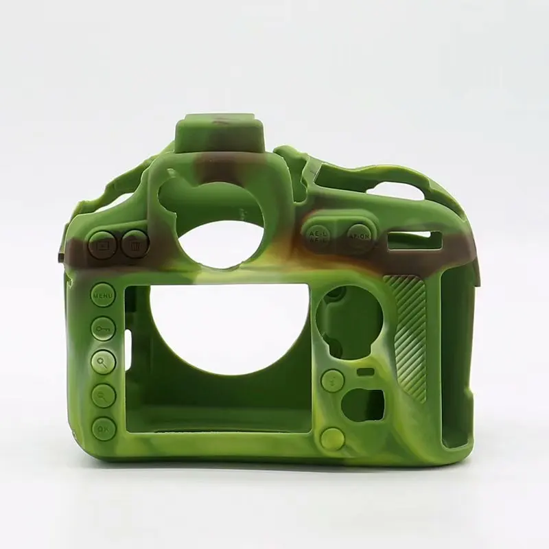 Силиконовая кожа брони чехол корпус протектор для Nikon D750 D7500 D810 D3500 D5300 DSLR корпус защищающий чехол для камеры видео сумка - Цвет: D810 camouflage