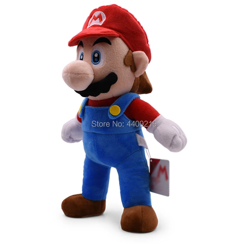 37 см Super Mario Bros стоя Red плюшевая игрушка мягкая кукла Peluche дети малыш|Персонажи