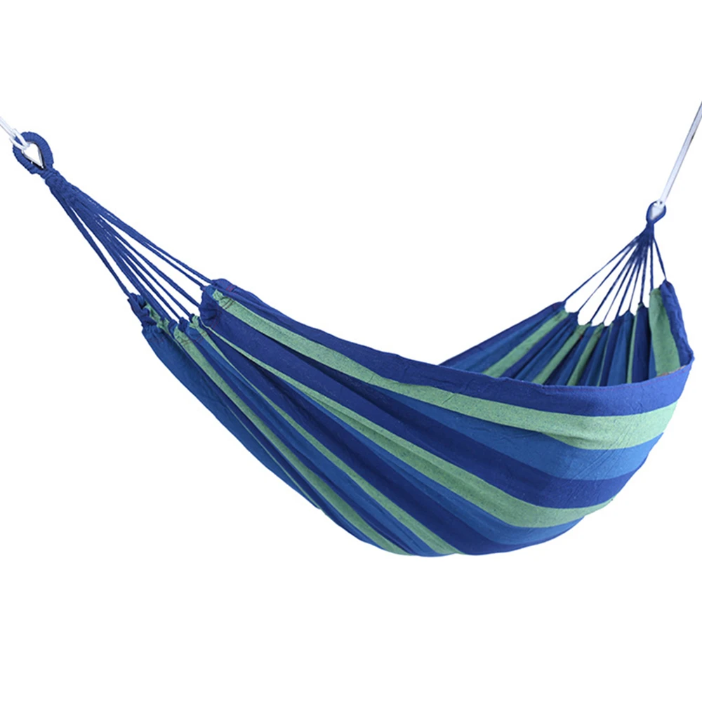 Garden Hammock Lightweight Hang Bed Canvas Outdoor Travel Swing Camping UK
