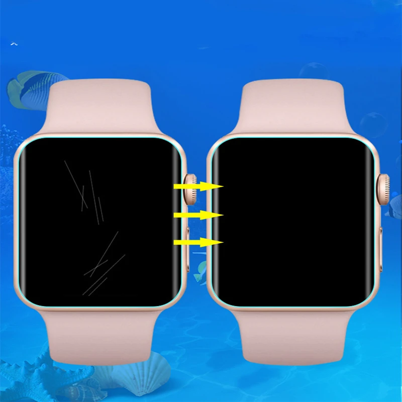 2.5D Гидрогелевая пленка для Apple Watch 38 мм 42 серия 4 3 2 1 Защитная экрана Защита от
