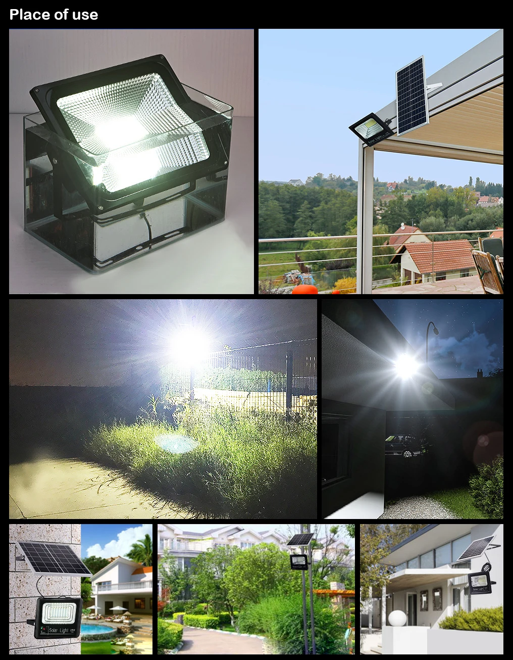 Sensor de Luz Lâmpada de Iluminação do Jardim ao ar Lâmpada de Inundação Solar de Segurança de Rua à Prova Frete Grátis Solar Iluminação Livre d' Água 200w Ip67 Led 3 de Luz iluminação lâmpada de Iluminação Do
