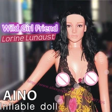 Upgrade Wild girl friend thicker material tits can be filled water one-piece vagina inflatable sex doll adult products sex shop