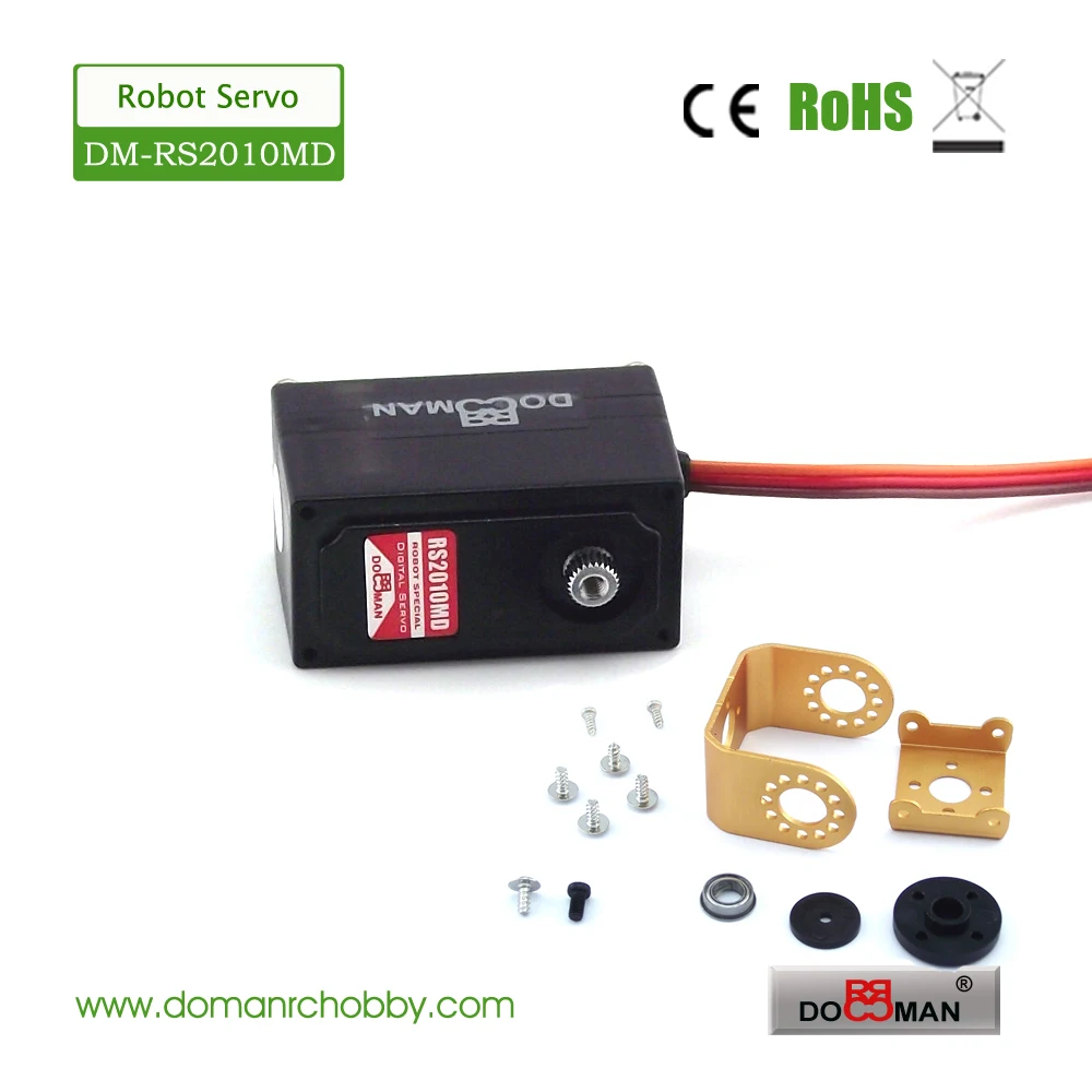 

4pcs/lot DM-RS2010MD metal gear 20kg.cm digital low profile servo robot rc servo