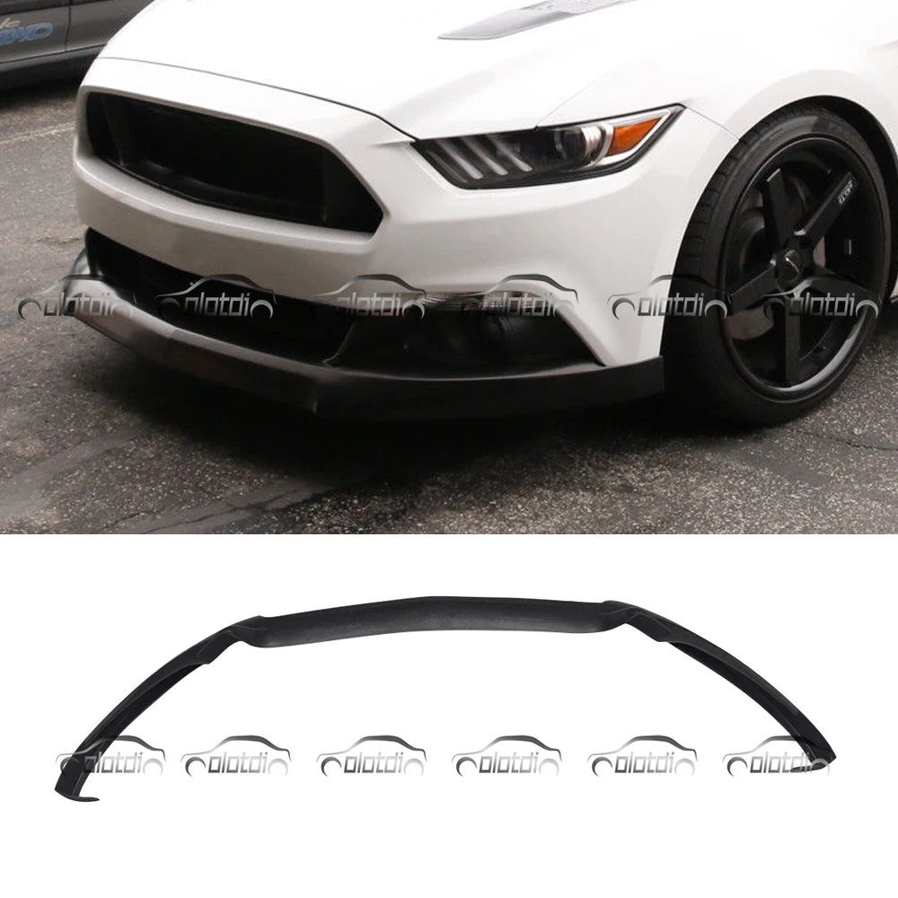

for FORD Mustang 2015 up P Shape Style Car Styling PU Material Front Lip Bumper Spoiler