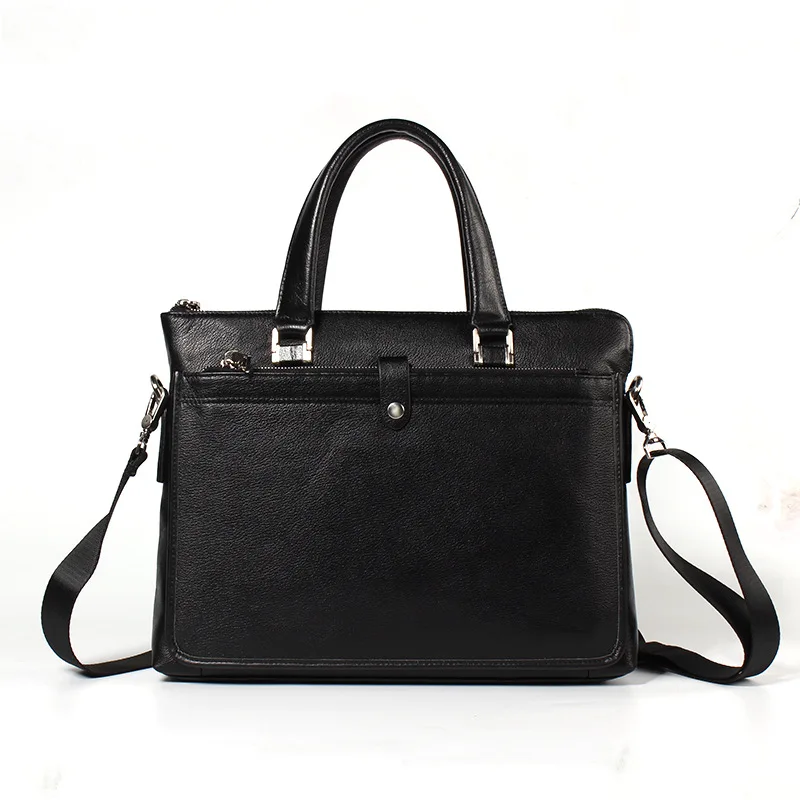 

Fashion Leather Men's Bag 2018 New Top Layer Leather Shoulder Bag Diagonal Cross Bag Handbag Business Briefcase