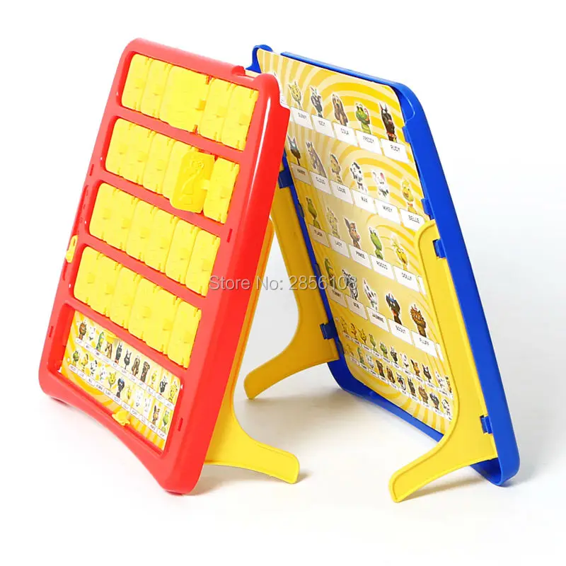 discount  Party Family Fun Board Guessing Game GUESS WHO with 2 character sheets-people and pets Educational 