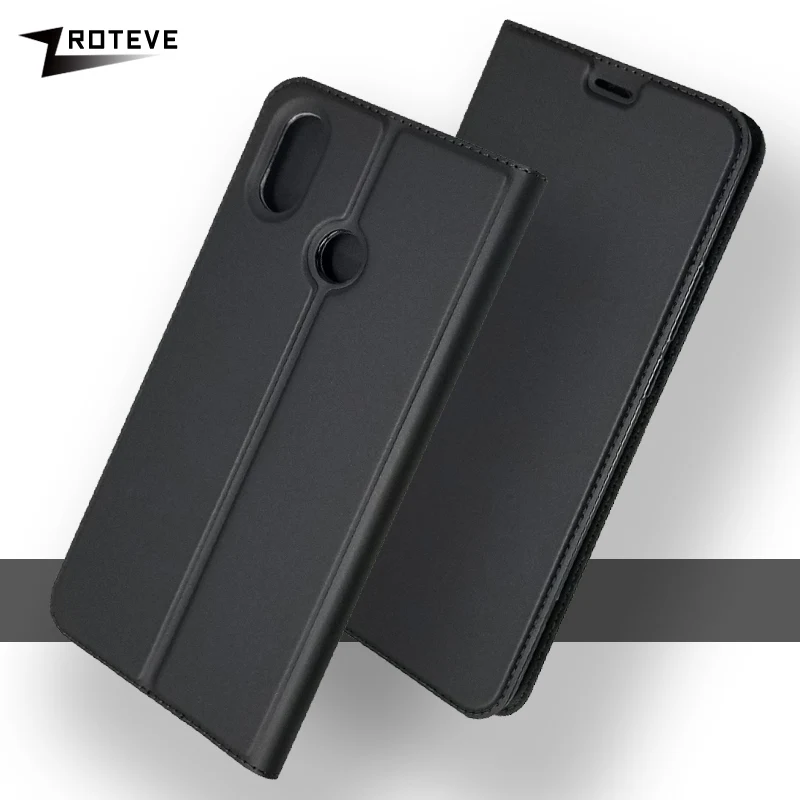 Чехол-книжка для Xiaomi Mi Max 3 из искусственной кожи с откидной крышкой и бумажником
