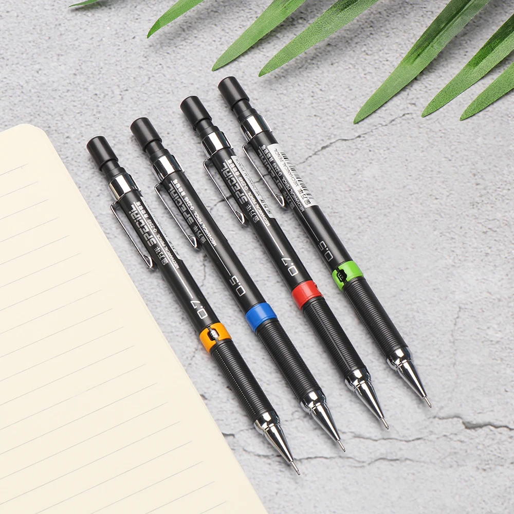 

1/2Pcs 0.5/0.7mm Student Mechanical pencil 2B Lead Holder Automatic Pencil Kids Sketch Drawing Tools School Office Supplies Hot