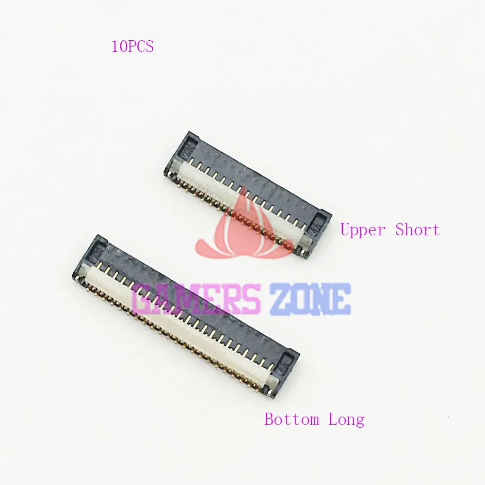

10PCS For 3DS Connector Clip For Upper Bottom LCD Screen Ribbon Port Socket