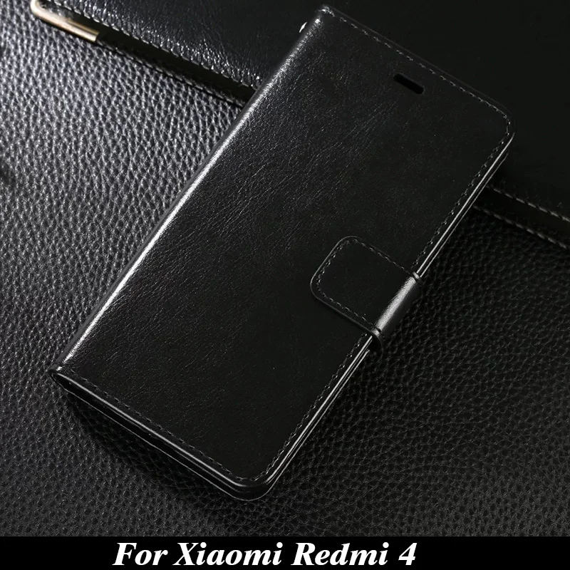 Чехол для Xiaomi Redmi 4 чехол-бумажник 5 0 дюйма из искусственной кожи чехол телефона Pro