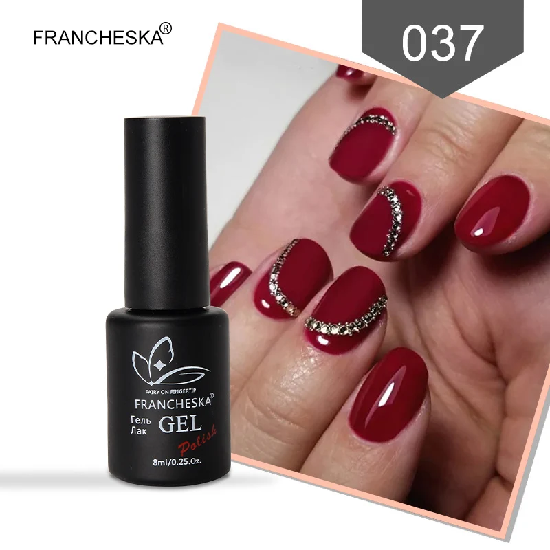 Francheska Гель-лак для ногтей УФ-гель nagels spulletjes gellak Гель-лак nagellak unhas de лак набор цветов nagels nai lart oje - Цвет: gel polish 37