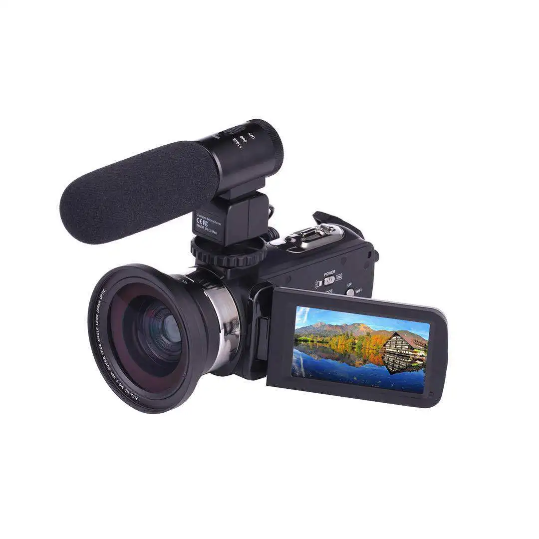 4K цифровые камеры ручной DV видео Fotografica видеокамера для туризма Приключения Бытовая профессиональная поддержка Wi-Fi ночное фото