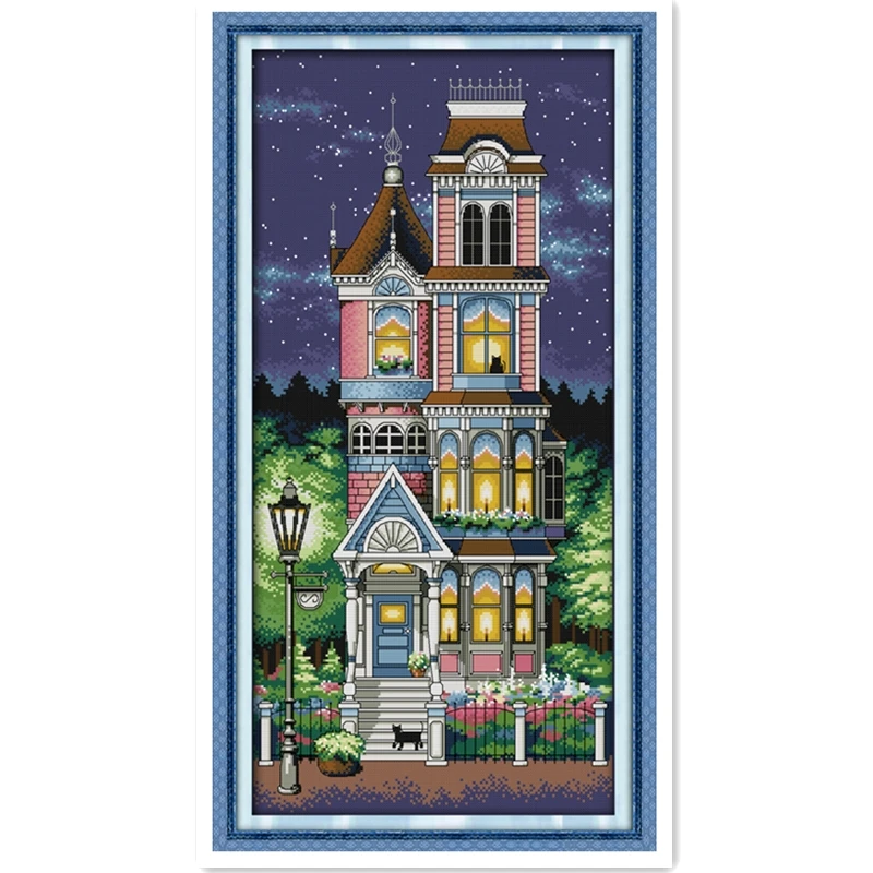 

A Quiet Night Counted Chinese Cross Stitch 11CT 14CT Handmade Cross Stitch DMC Set DIY Cross-stitch Kits Embroidery Needlework