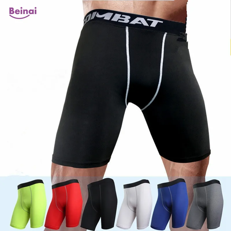 Beinai одноцветное быстросохнущая для мужчин's шорты бега сжатия Фитнес Tight