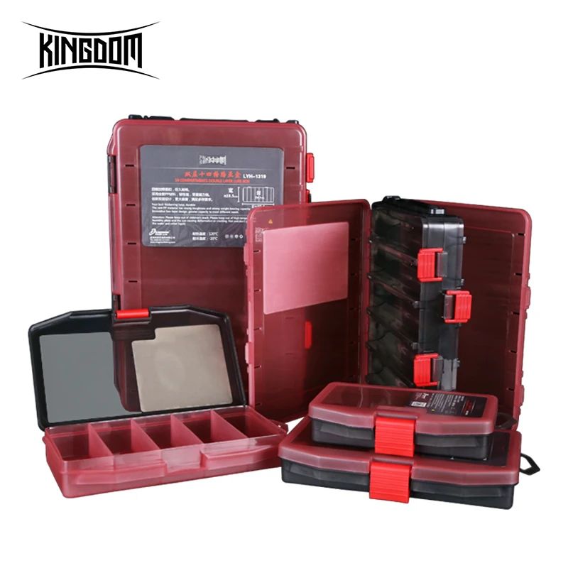 

Kingdom Multi-functional Fishing Tackle box Egi Squid Jig Pesca Accessories Box Minnows Bait Fishing Tackle Container lure boxes