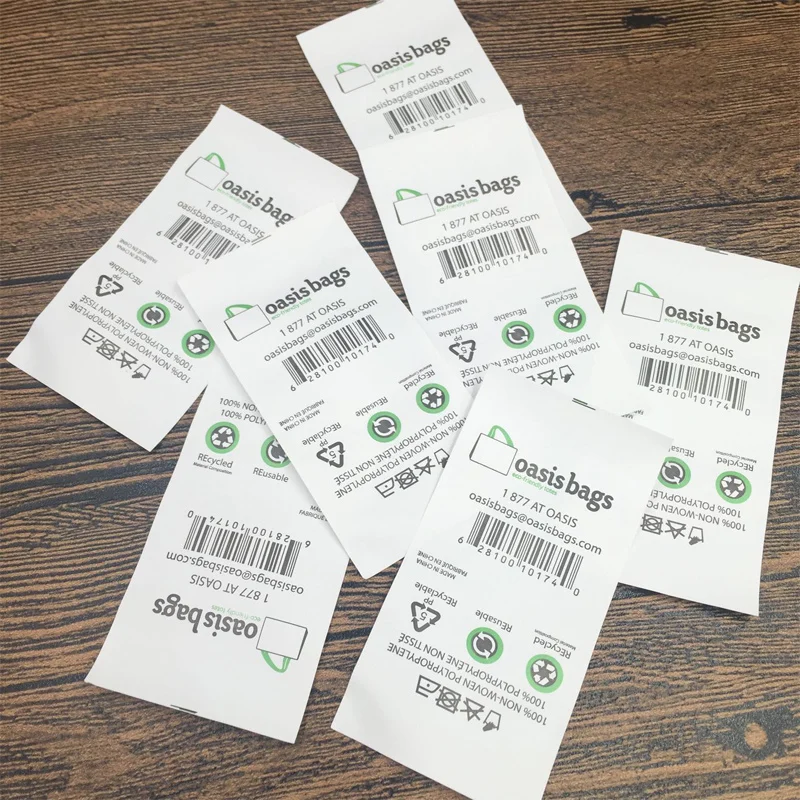 1000pcs 2colors Customized Garment Labels Printing Trademark