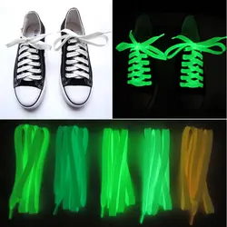 Горячие флуоресценции Тренд флуоресцентные Шнурки световой Шнурки спортивная обувь ярких цветов шнурки строки 5 цветов 100 см