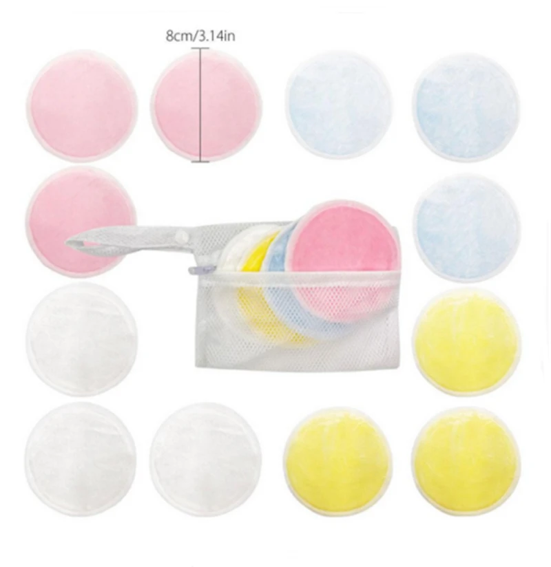 

8/12/18/20Pcs/lot Reusable Soft Pads Microfiber Bamboo Cotton Deep Cleansing Face Makeup Remover Wipes Facial Skin Care Tools