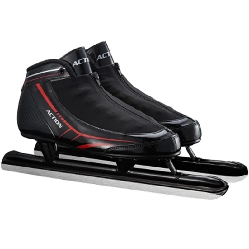 

Ice Skate Tricks Shoes Adult Child Ice Blade Skates Professional Speed Ice Skate Patines Super Microfiber Ice Blade Skiing ID05