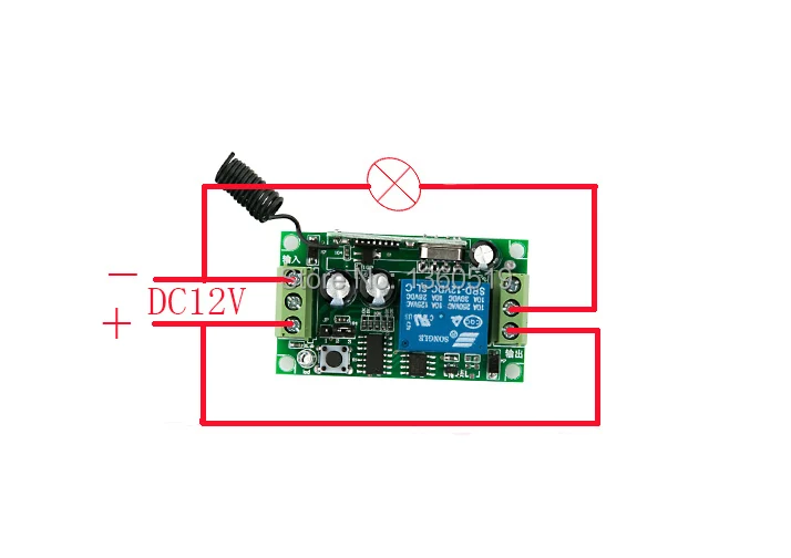 DC12V 1ch 1ch rf Беспроводной Дистанционное управление переключатель Системы, 12ch передатчик+ 12 x приемники свет/лампа/окно/Garage Дверные рамы