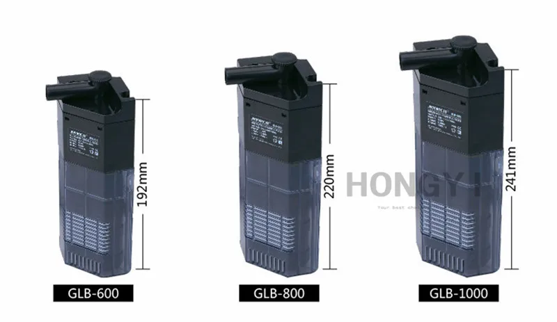 HONGYI 1 шт GLB 600/GLB 800/GLB 1000 аквариум мини биохимический фильтр встроенный немой