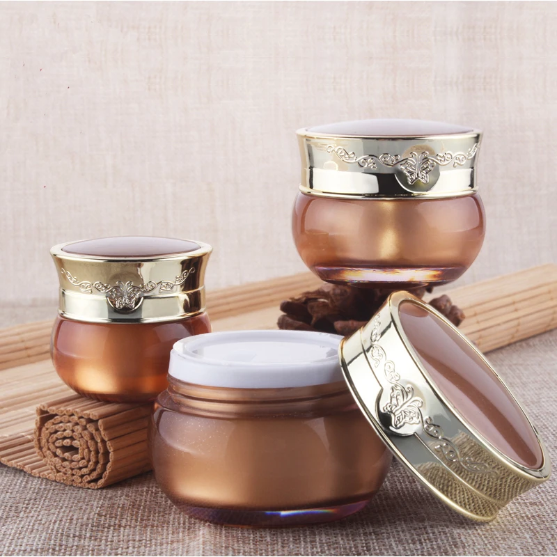 

Capacity 10g 300pcs/lot Golden Butterfly Acrylic Cream Jar, cosmetic bottles, cream bottles cream points bottling