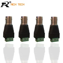 3PCS LOT COAXIAL BNC JACK CONNECTOR TO GREEN TERMINAL BLOCK COAX CAT5 TO CCTV CAMERA SYSTEM