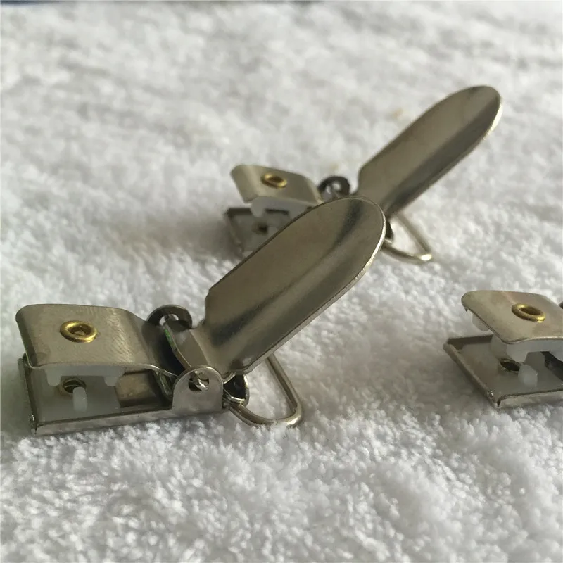 1'' 25mm Metal Hook Silver Holders Suspender Paci Pacifier Clips Ribbon Craft Sewing Tool Square Plastic Insert 10pcs/lot | Дом и сад