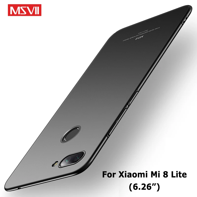 Xiaomi mi 8 Pro Чехол Msvii тонкий кожаный чехол для Xiaomi mi 8 Explorer Edition Чехол Жесткий PC Обложка Xio mi 8 Lite SE чехол s