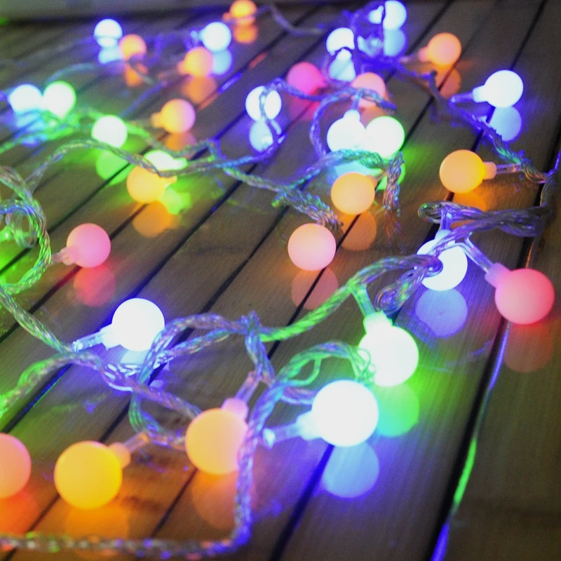 luminaria Battery 20 LED Cherry Balls String lights Christmas Fairy