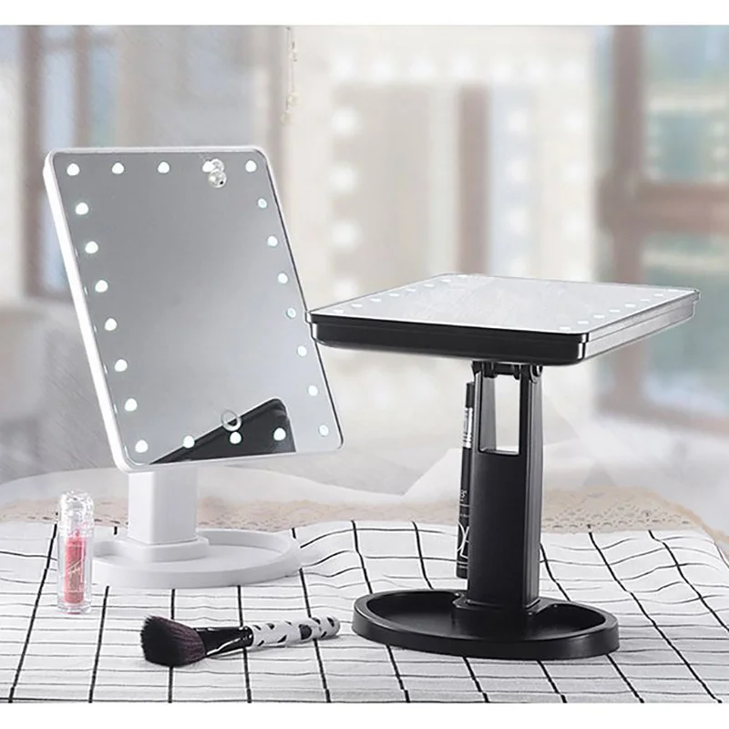 

Magnifying Makeup Mirror with LED Lights 16/22 LED Touch Screen Table Desktop 10X Mirrors Vanity Folding Adjustable Mirror