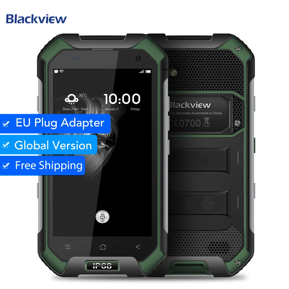 Blackview bv6000 IP68 Водонепроницаемый 4 7 дюймов Экран мобильный телефон 4G mtk6755 восемь