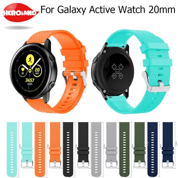 

20mm Sport Silicone Watch Band Gear S2 Strap for Samsung Galaxy Watch Active Correa Amazfit Bip Bracelet for Samsung Gear Sport