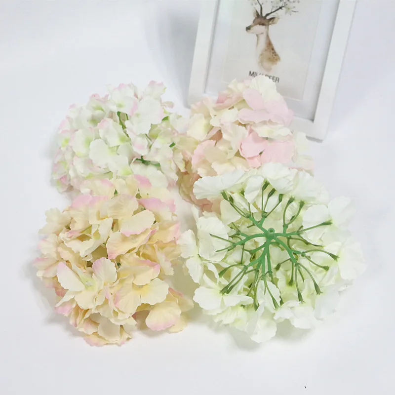 Flone 17CM Large Silk Flowers Artificial Hydrangea Heads DIY Simulation Flower Ball For Wedding Home Office Party Decor Art (5)