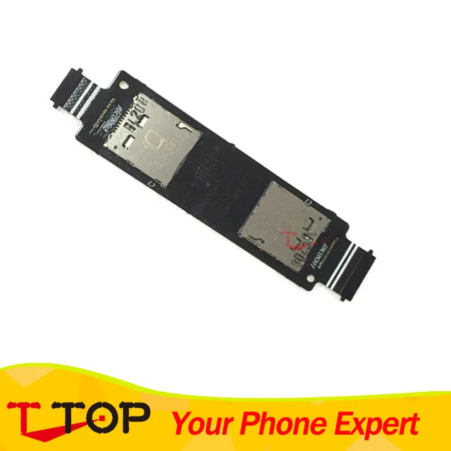 Best Offers For Asus Zenfone 5 A500CG A501CG K500KL SIM Card Reader Holder Connector Slot Socket Flex Cable Dual /Single Sim Card 10PC/Lot