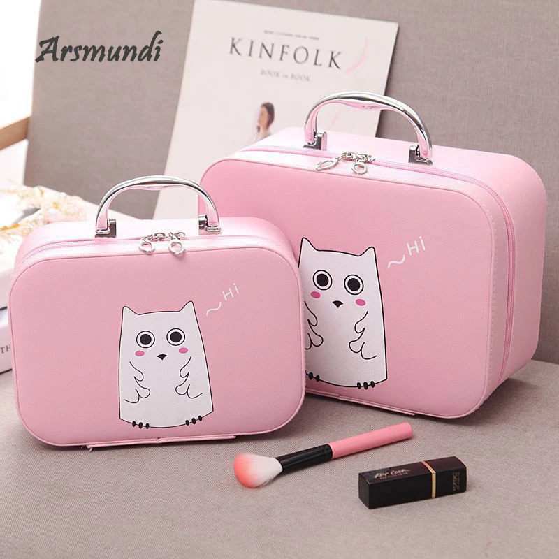 

Arsmundi Women Man Cosmetic Bag Professional Travel Set Cubes Portable Makeup Bag Brush Organizer Cosmetic Box Storage Bag Pouch