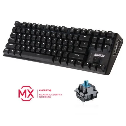 Rantopad MXX Cherry/GATERON Механическая игровая клавиатура 87-Key Deluxe Edition 4 Axis aluminum Cover белый одноцветный RGB светодиодный - Цвет: Cherry blue axis