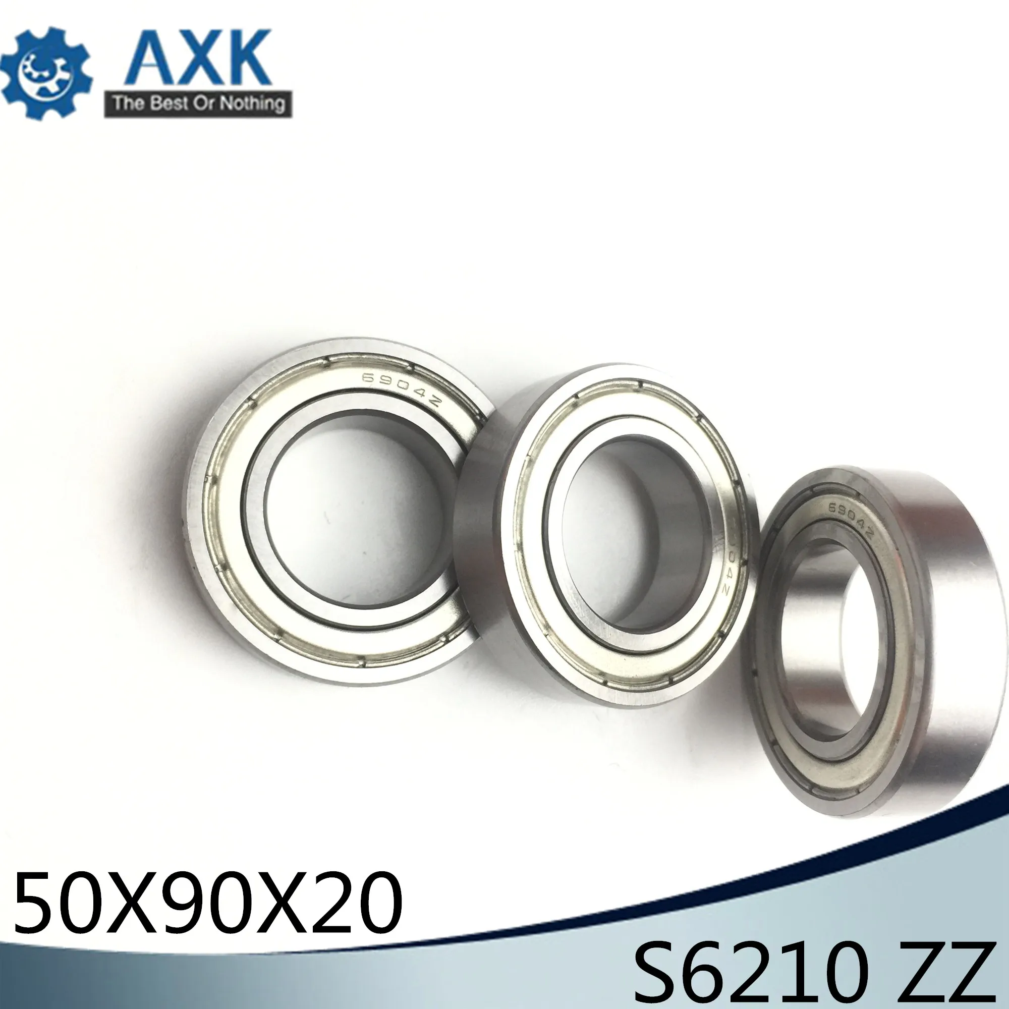 S6210ZZ подшипник 50*90*20 мм (1 шт.) ABEC 1 S6210 Z ZZ S 6210 440C шарикоподшипники из нержавеющей