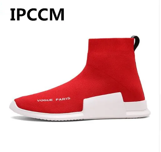 Misstap gray Armure Mannelijke Herfst Fashion red Sneakers Hiver Ipccm Fly Hoge Mens Casual Top Warme Black Schoenen Sok aAwXqWx4
