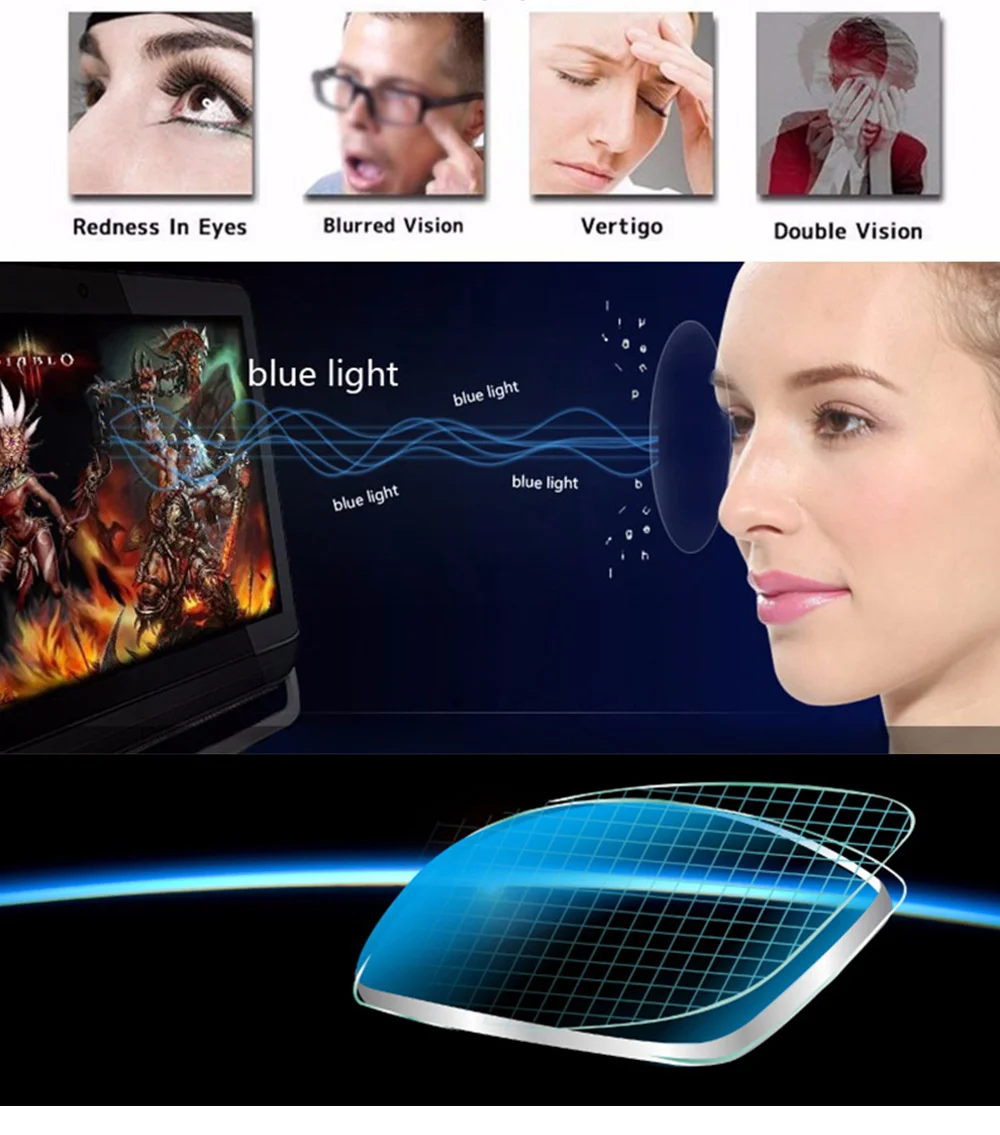 VEGA Eyewear Oval Kids Gaming Computer Glasses Blue Light Glasses for Girls Boy to Protect Eyes Children's Glasses 248 (5)
