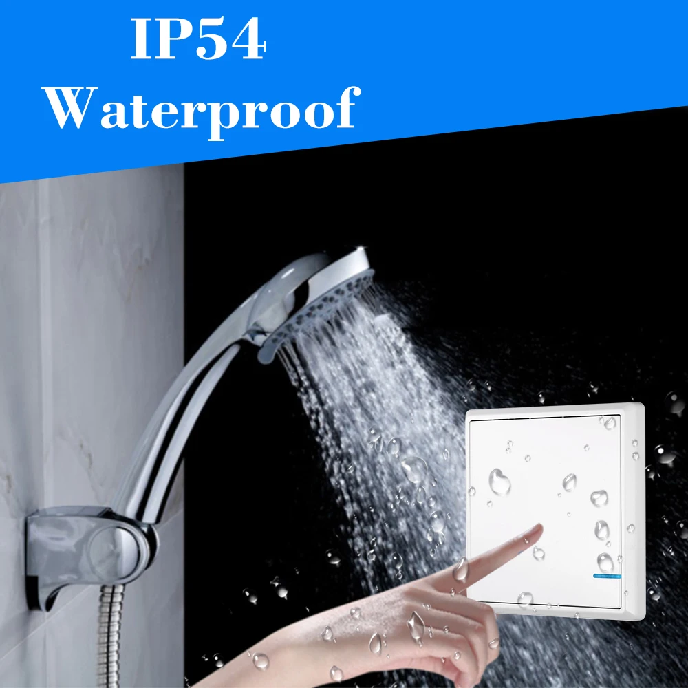 

AC 150~275V Wireless Switch Transmitter Switch Receiver Controller No Wiring Remote Control Waterproof House Lighting Appliances