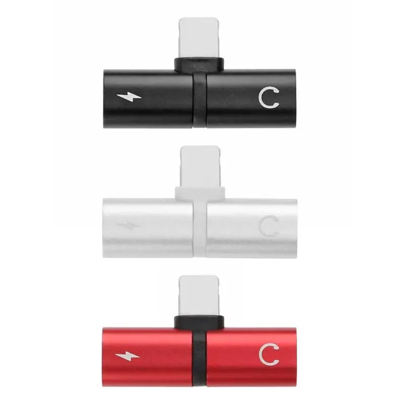 

1Pcs Audio Adapter 2 in 1 8Pin to Earphone Audio Charging Cable Converter Connector for iPhone Mini Charging Splitter Adapter