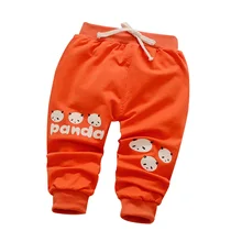 Штаны для маленьких мальчиков Новинка года, весенне-осенние детские штаны из 1 предмета штаны для малышей с рисунком головы панды повседневные штаны для детей
