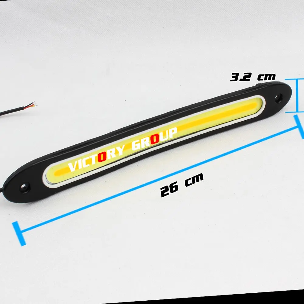 Автомобильный дневной ходовой светильник светодиодный DRL 12 В Водонепроницаемый COB гибкий Дневной светильник Белый DRL Желтый поворотный сигнал Автомобильный ходовой светильник