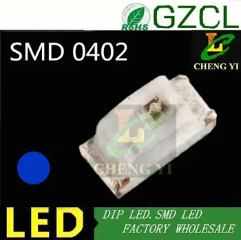 

0402 surface mounted SMD Blue chip led 1.0*0.5*0.4mm LED diode 3.0-3.5V(CE&Rosh)