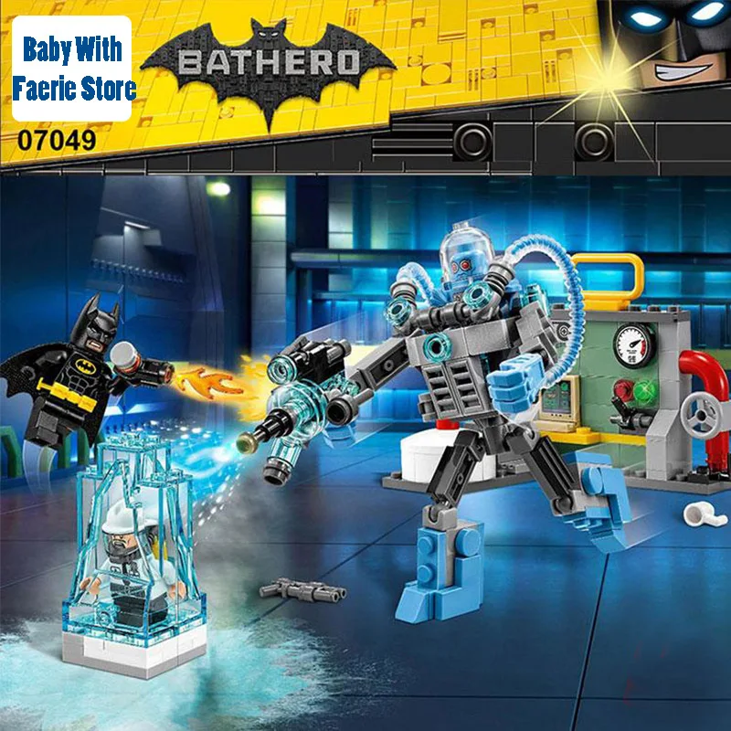 

2019 New LEPIN 07049 Batman Movie Mr. Freeze Ice Attack Man-Bat Bricks Sets Building Block Toys Gift For Children Batman 70901